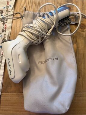 Rowenta White Handheld Fabric Steamer - Portable Garment Steamer